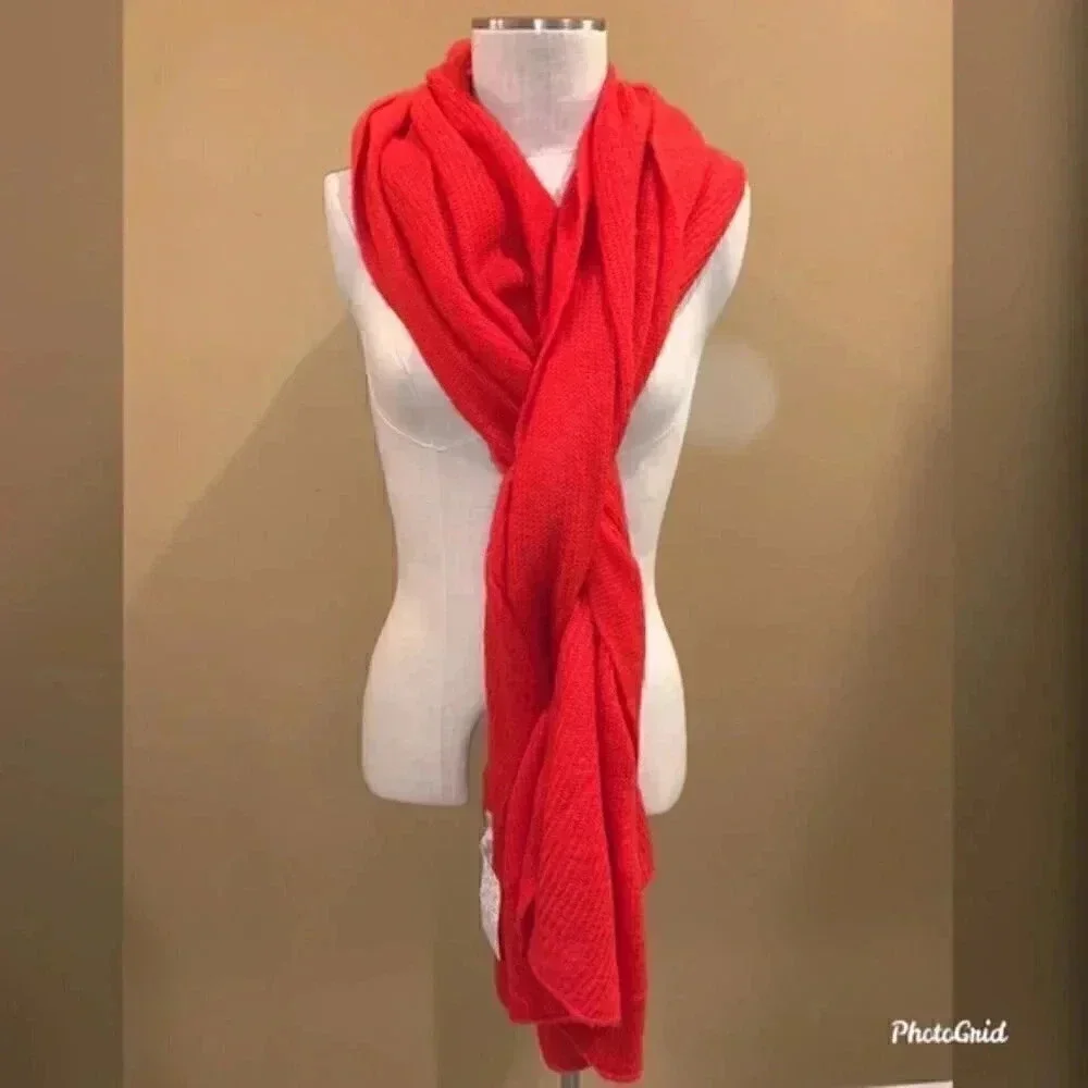 Free People Red Scarf
